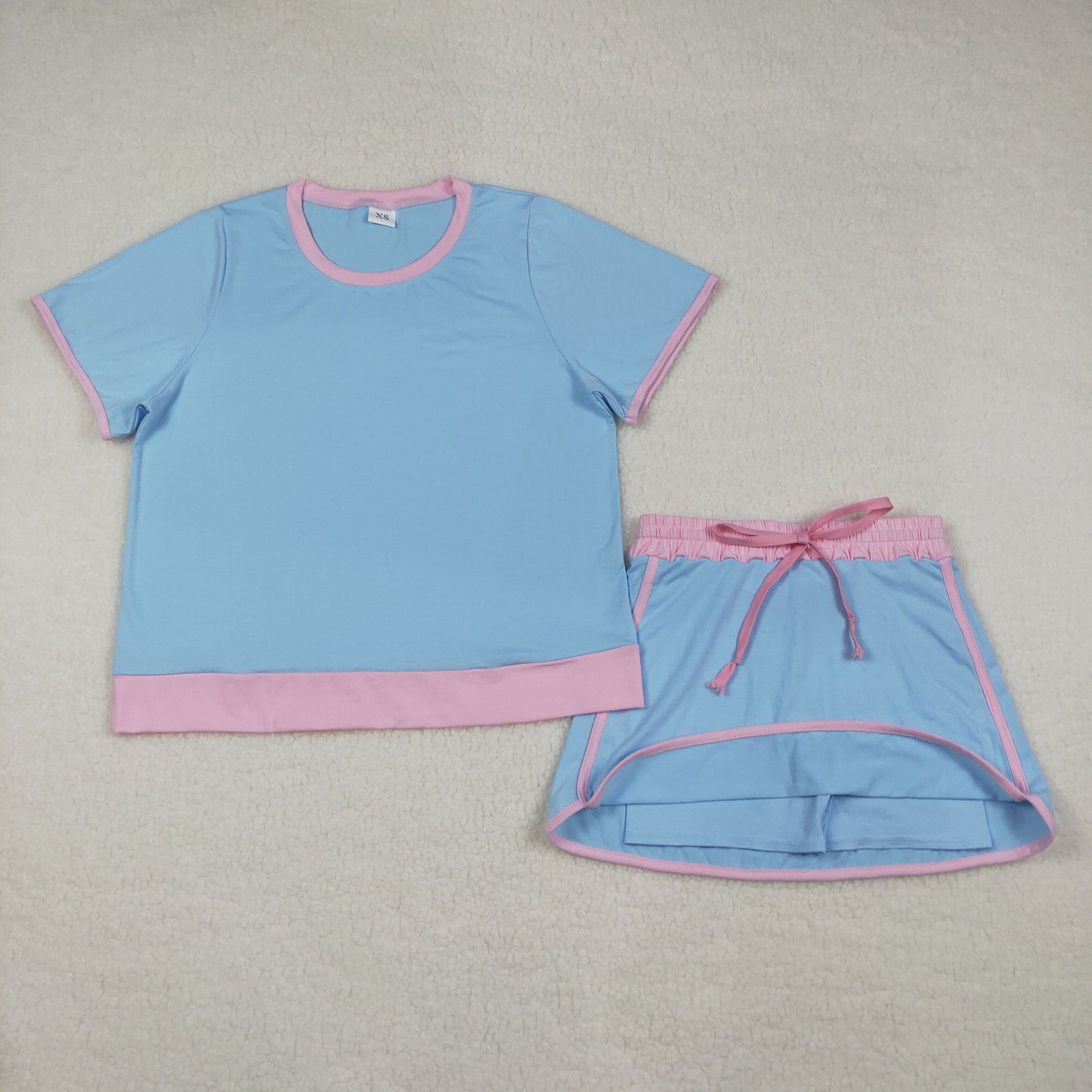 Mother Daughter Matching Tennis Skort Set, Blue Pink Mommy and Me Summer  Outfit