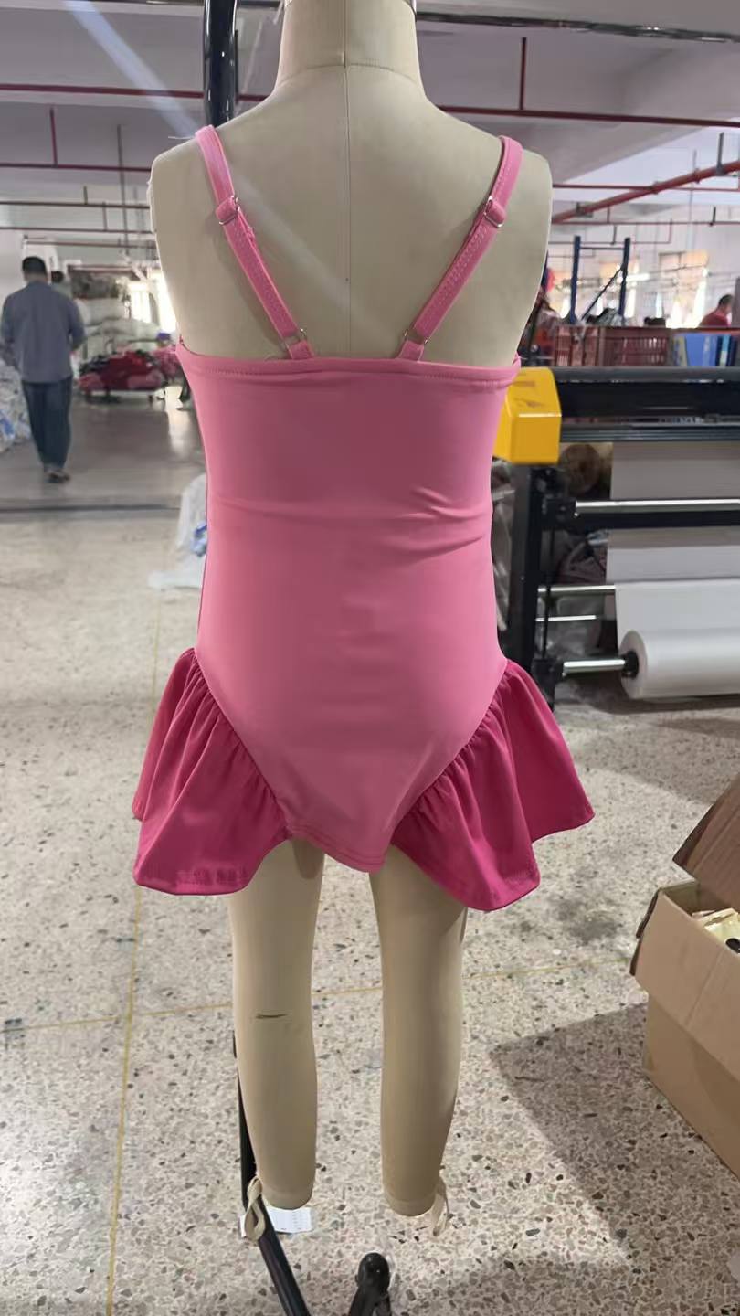 GSD3688 Baby Girls Hot Pink Strap Yoga Dress Preorder