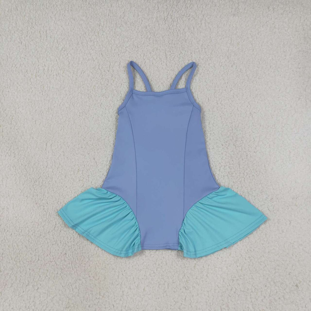 GSD3693 Baby Girls Blue Strap Yoga Dress