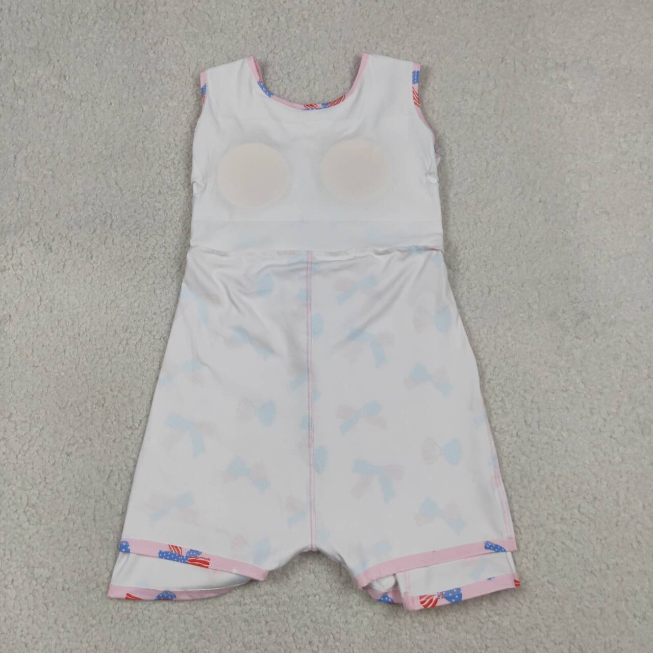 Sibling Baby Girls July 4th Bow Print Sleeveless Active Dress