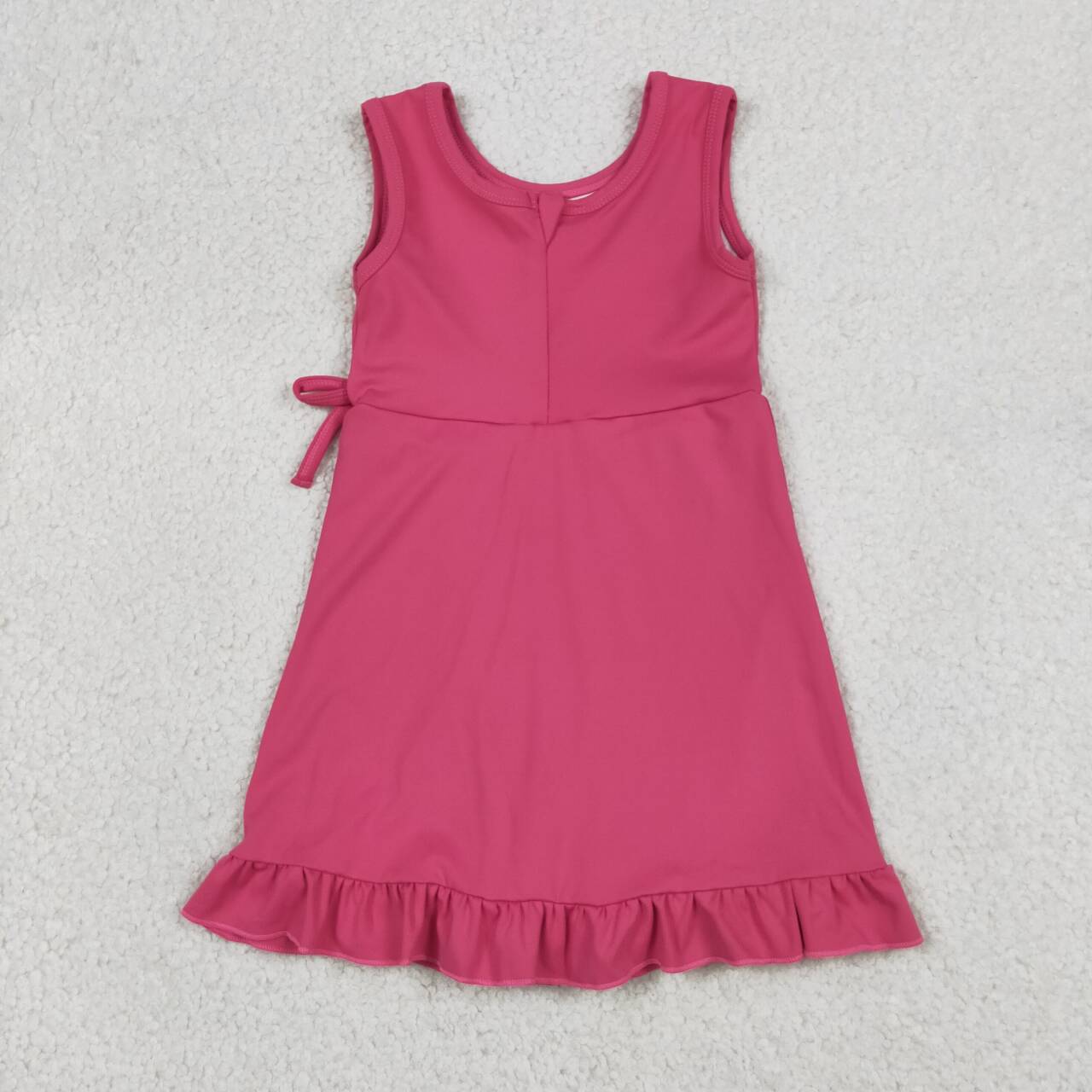 4 Colors Baby Girls Ruffle Yoga Sleeveless Zipper Shorts Dresses Sisters Wear