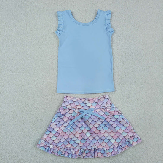 Sibling Baby Girls Sleeveless Vest Top Flowers Shirt Shorts Yoga Active Clothes Sets