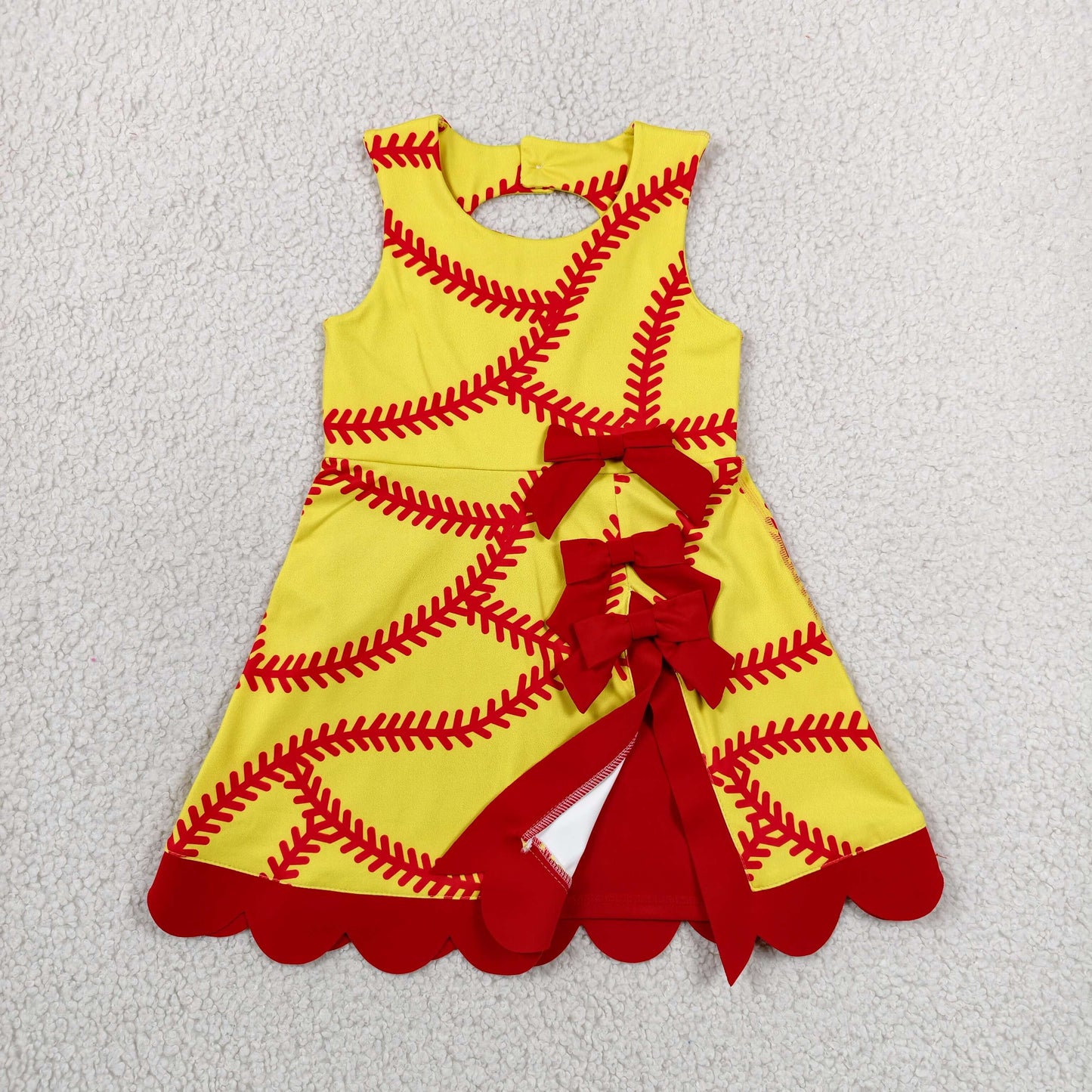 Sibling Baby Girls Sports Theme Sleeveless Active Dress