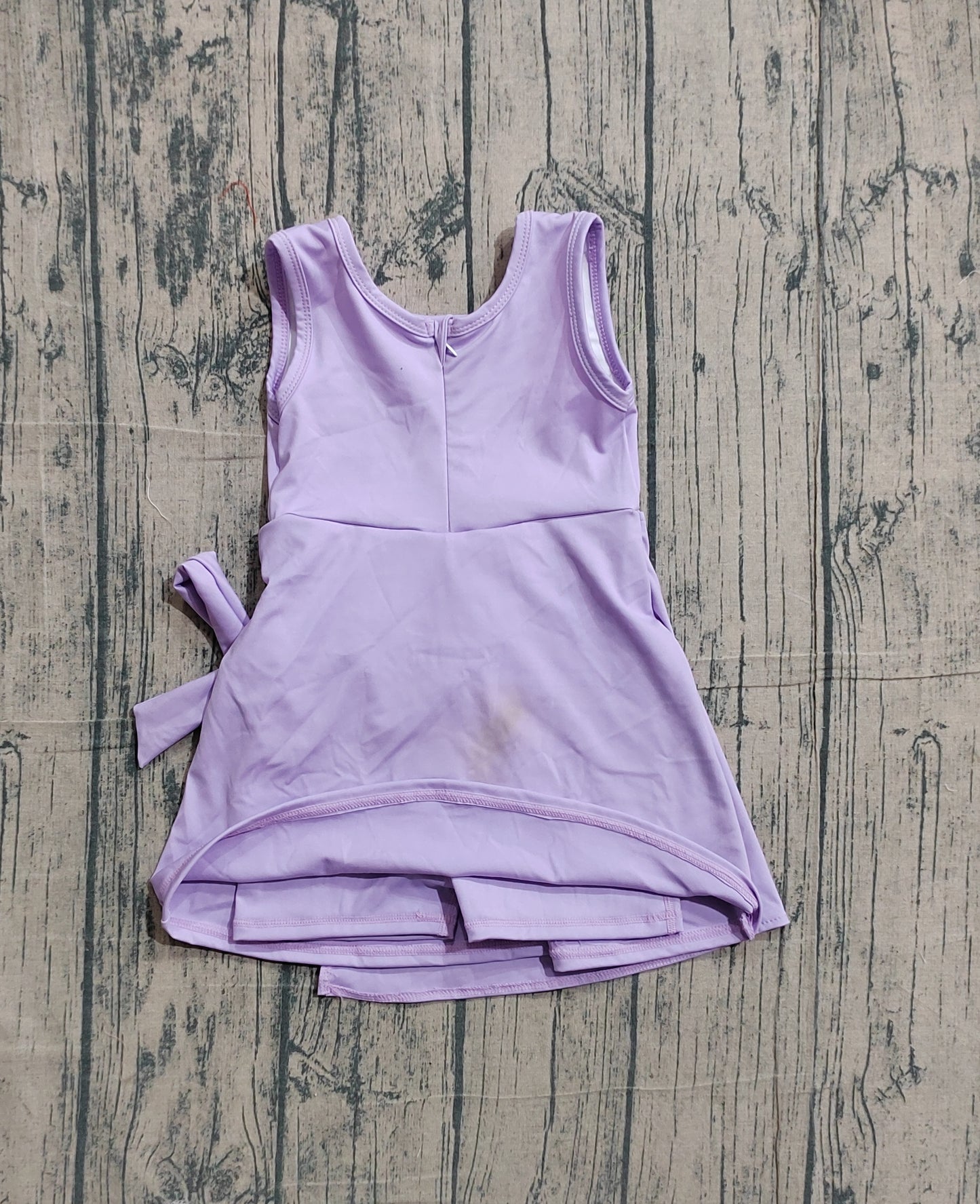 Preorder GSD3881 Purple Color Girls Sleeveless Summer Shorts Knee Length Yoga Dress