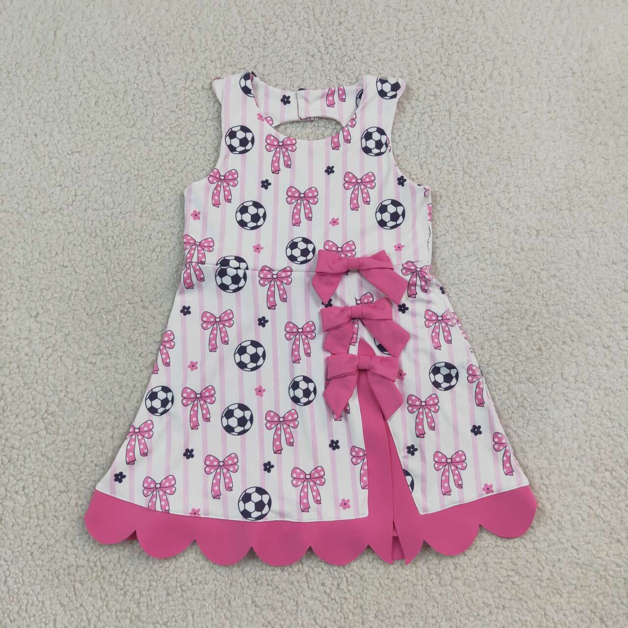 Sibling Baby Girls Sports Theme Sleeveless Active Dress