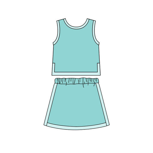 5.6 GSD4183 Mint Green / Turquoise Baby Girls Sports Clothes Set Preorder