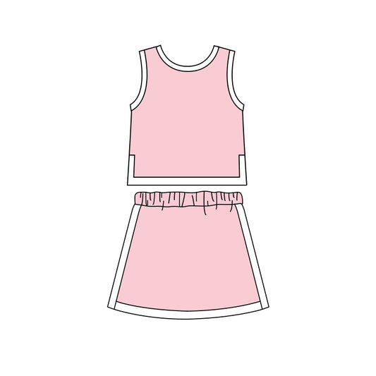 5.6 GSD4186 Pink/White Baby Girls Sports Clothes Set Preorder