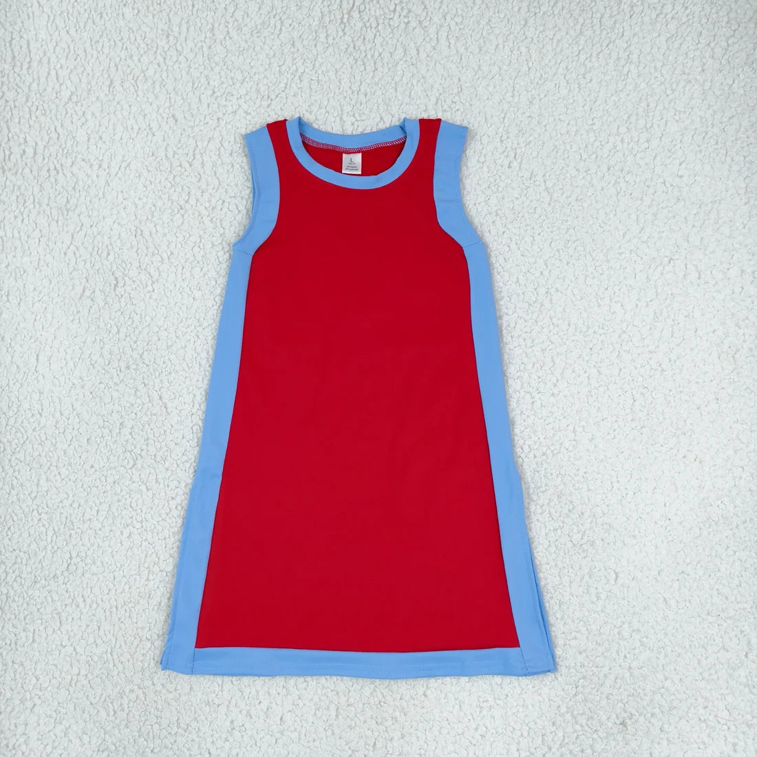 Sibling Baby Girls  Sleeveless Color Block Active Dress
