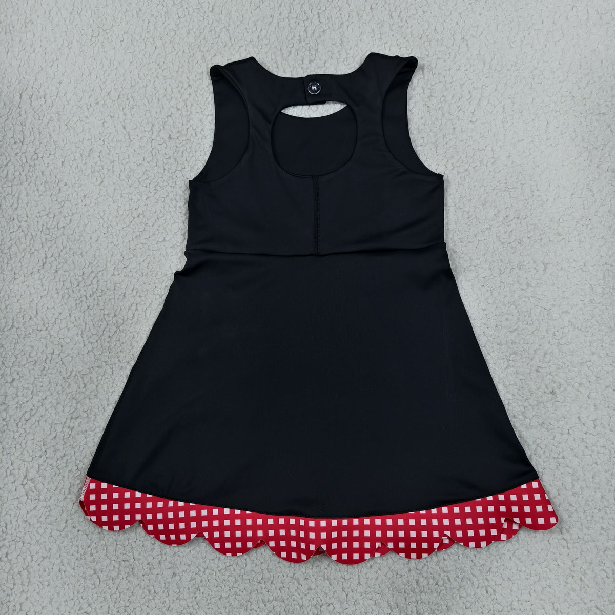 GSD4263 Black Color Active Dress With Bow Girls Yoga Dress