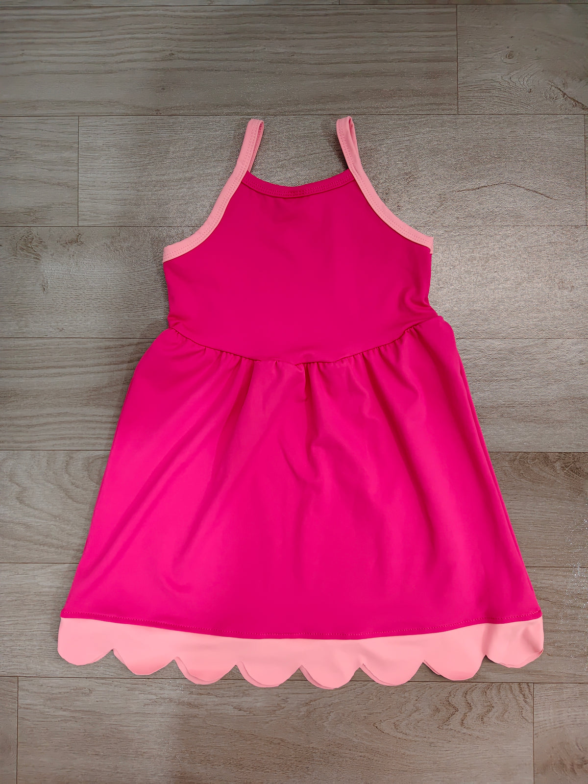 9.4 GSD4322 preorder Baby Girls Hot Pink Strap Active Dress