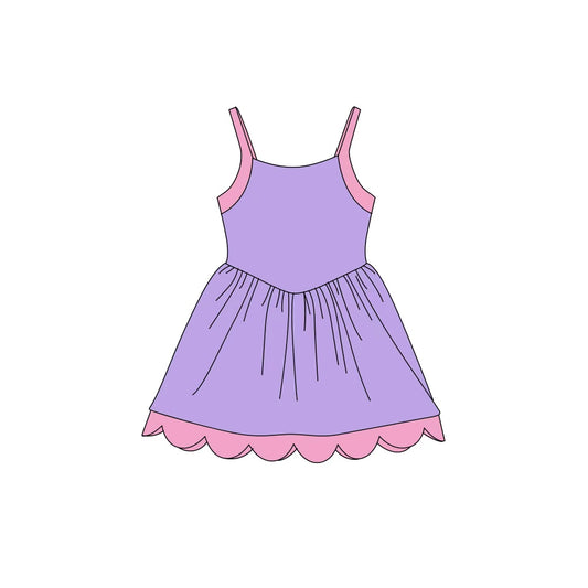 9.4 GSD4323 Preorder Baby Girls lavender Strap Active Dress