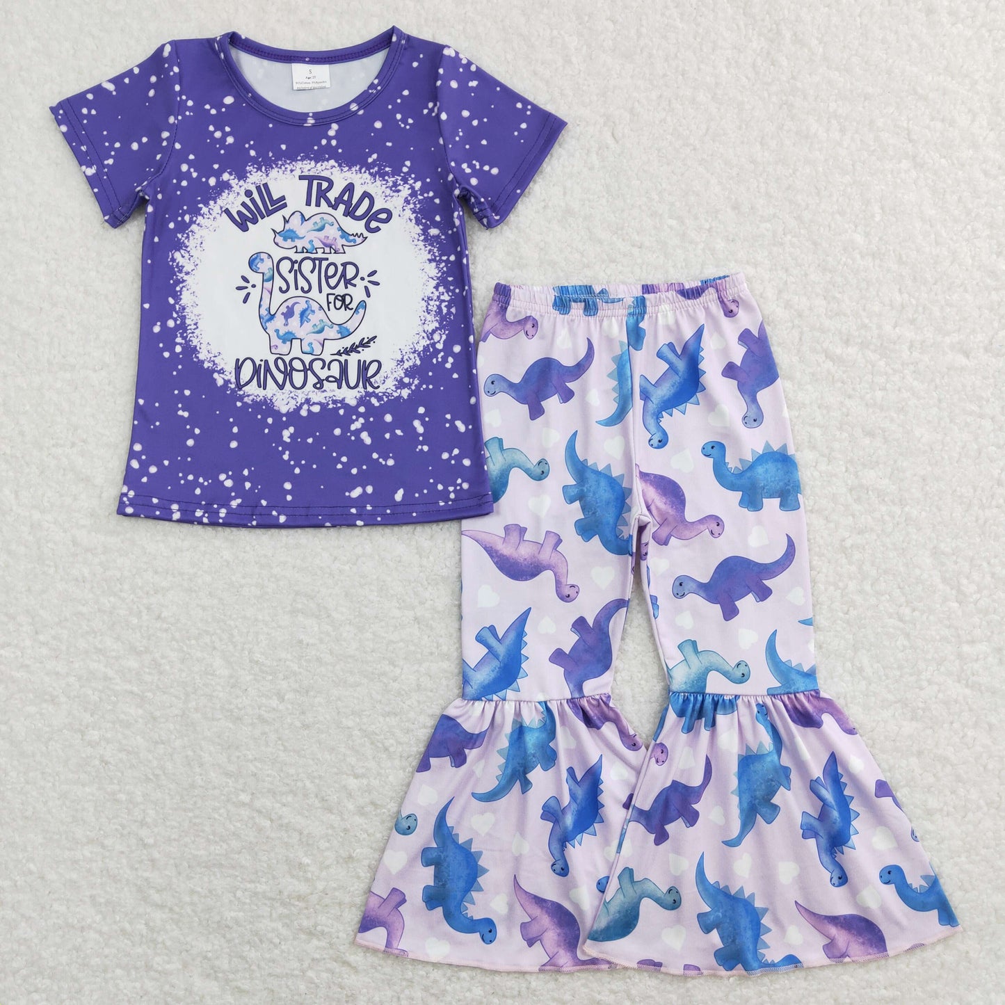 Sibling Baby Boys Girls Dinosaur Outfit