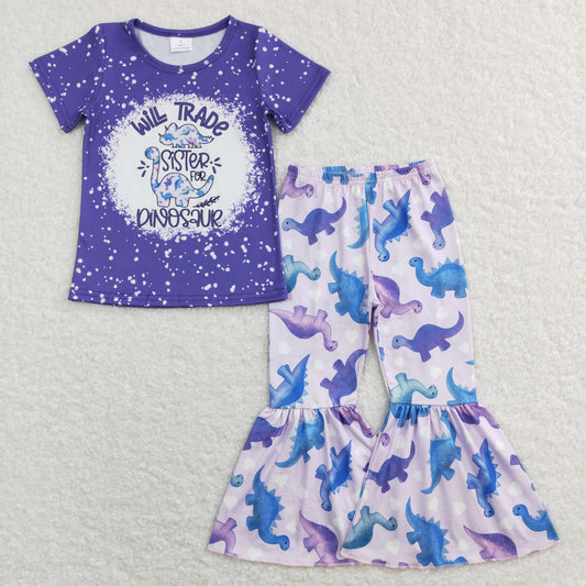 Sibling Baby Boys Girls Dinosaur Outfit