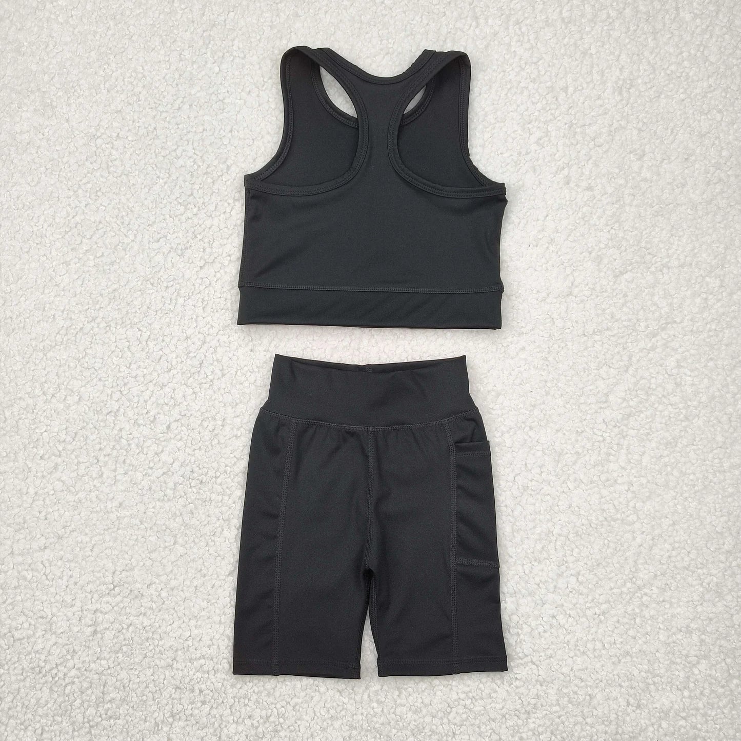 Sibling Baby Girls 6 Style Black Athletic Active Wear Work Out Dresses Set