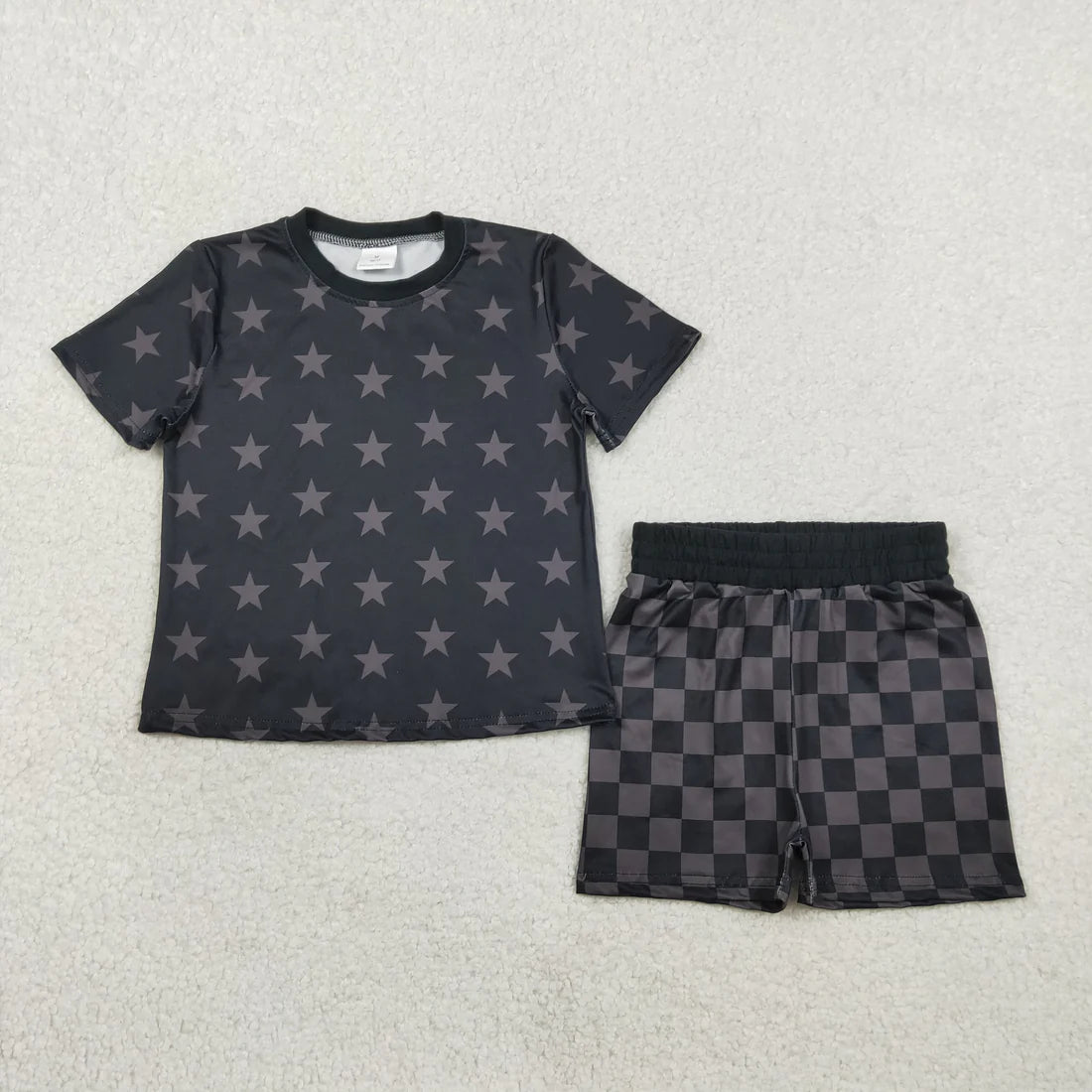 Sibling Baby Girls Summer Stars USA Top Shorts 4th of July Slouchy Pajamas Clothes Sets