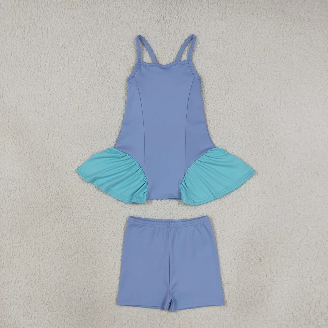 Sibling Baby Girls Strap Dress Shorts Active Outfit