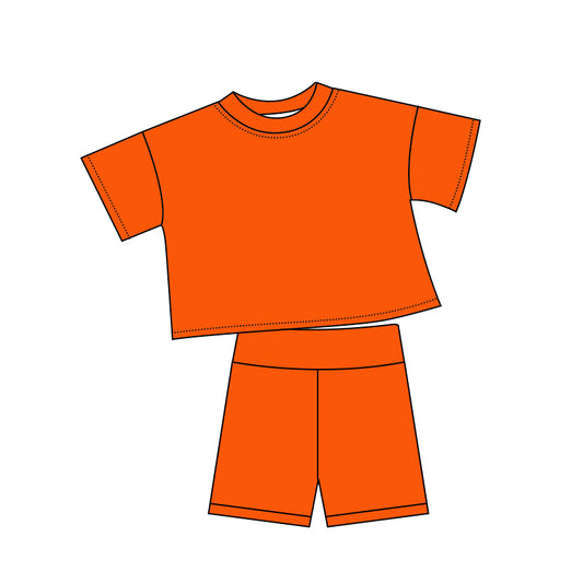 5.6 GSSO3802 Orange Baby Girls Summer Clothes Set Preorder