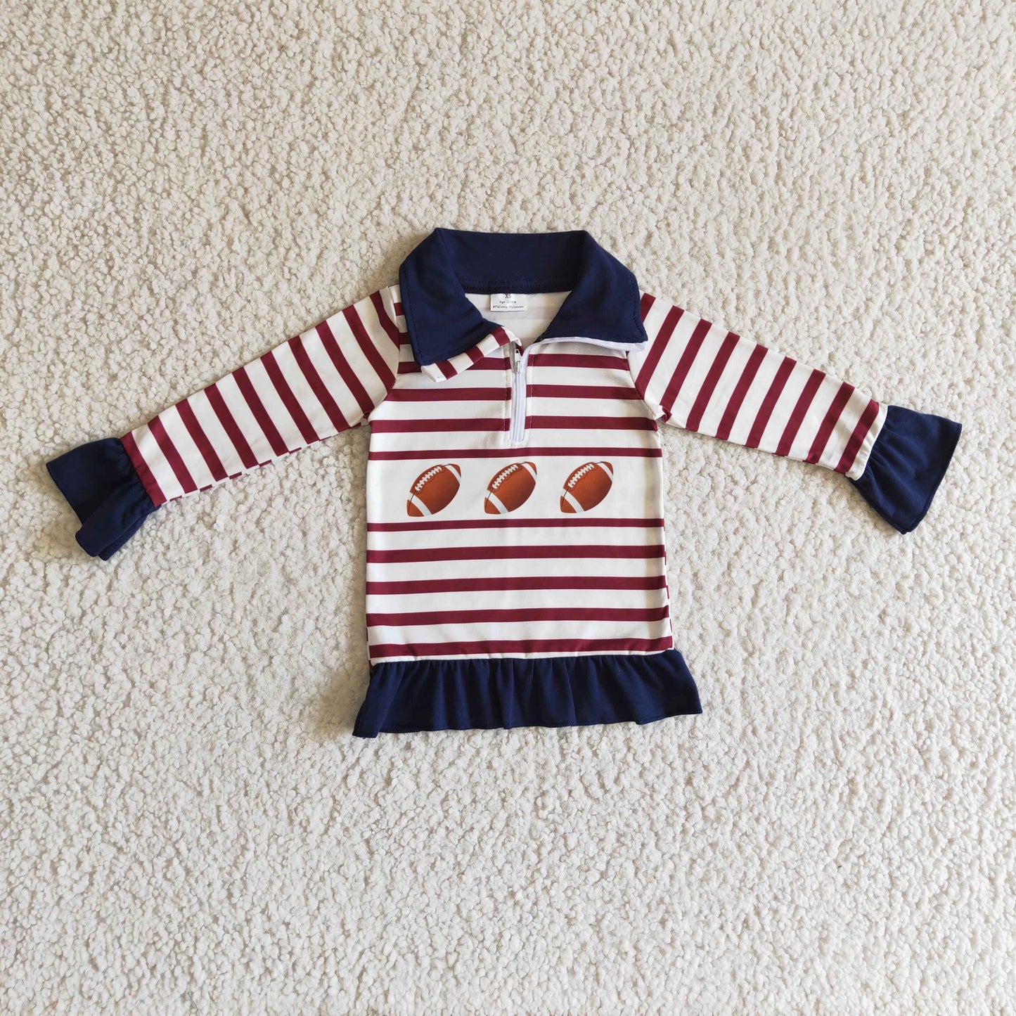 Girls football pullover top     GT0053