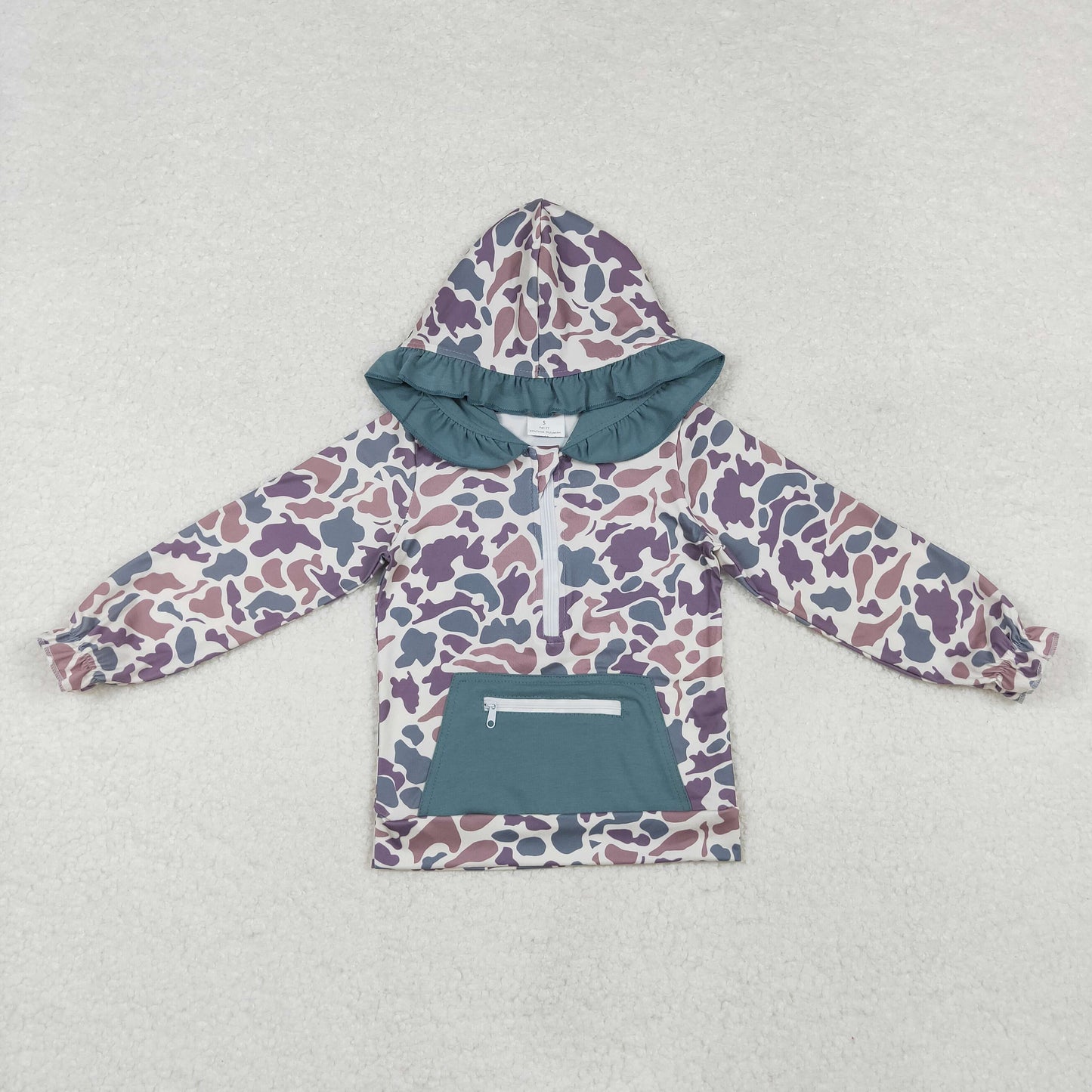 Sibling Baby Boys Girls Southern Camo Deer Hunting Pockets Zipper Hoodies Tops