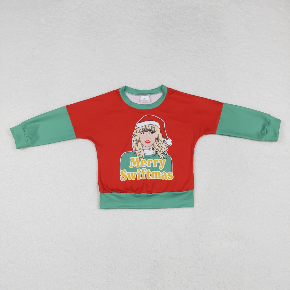 GT0704 Singer Swiftie Print Girls Merry Christmas Tee Shirts Top