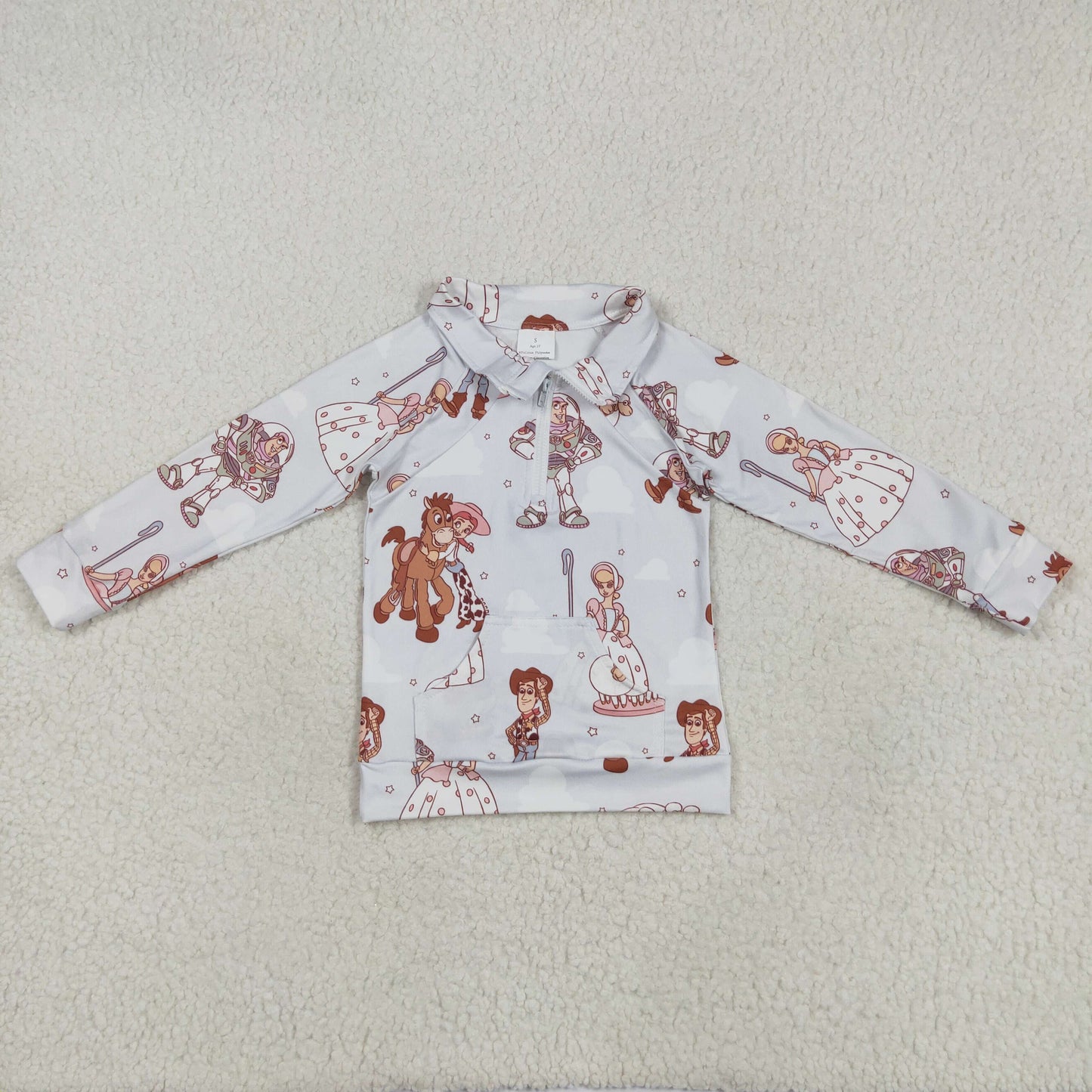 Sibling Baby Girls Cartoon Toy Outfit +Pullover Top