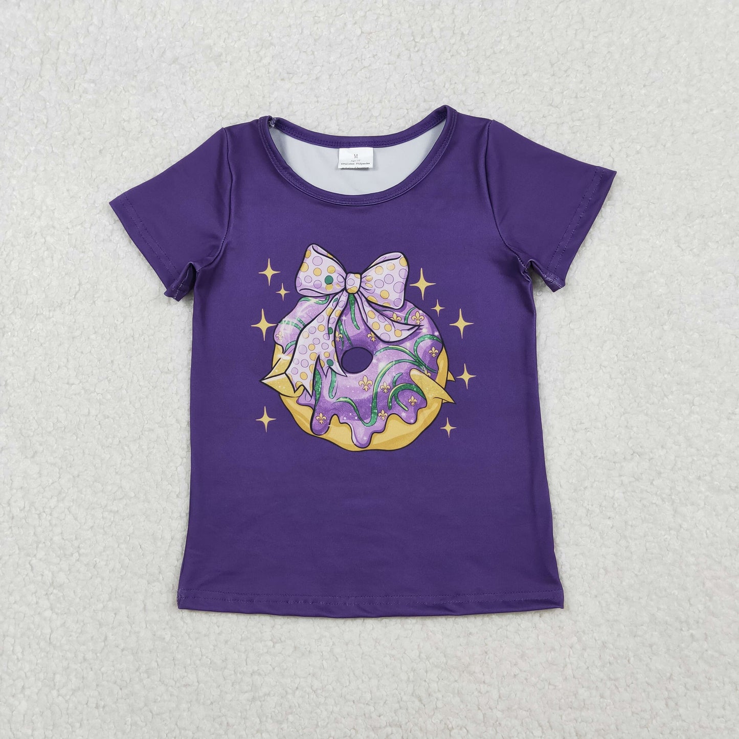 Sibling Baby Boys Girls Short Sleeve Mardigras T-shirts Top