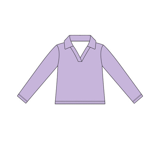 4.15  Kids Girls Violet Active Long Sleeve Pullover Top Preorder