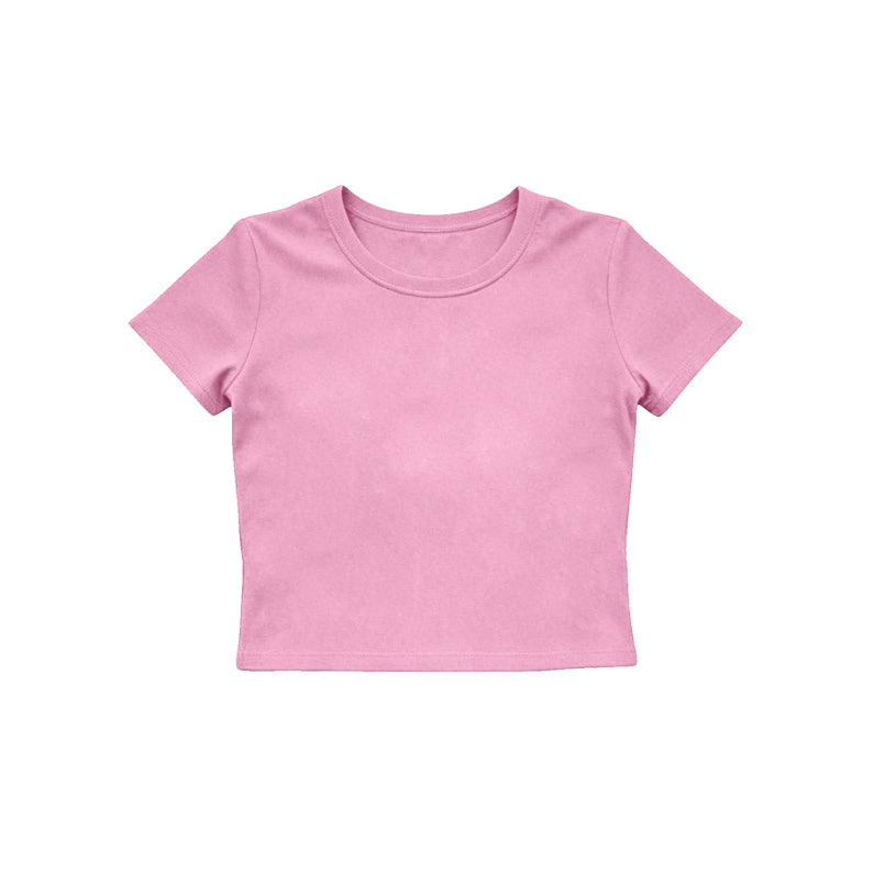 4.15  Kids Girls Pink Active Short Sleeve Top Preorder