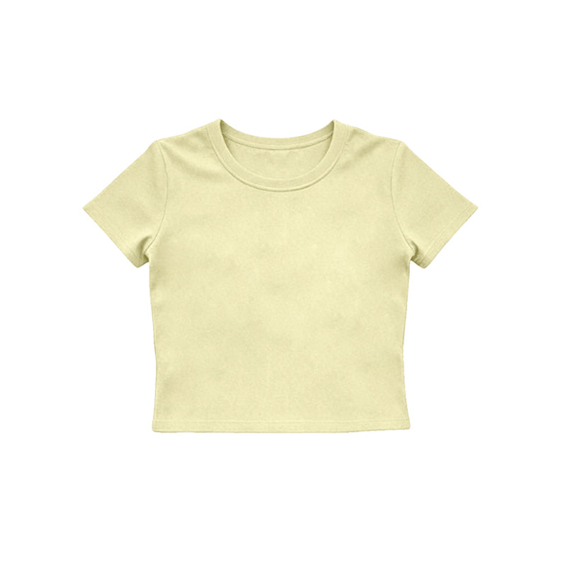 4.15  Kids Girls Yellow Active Short Sleeve Top Preorder