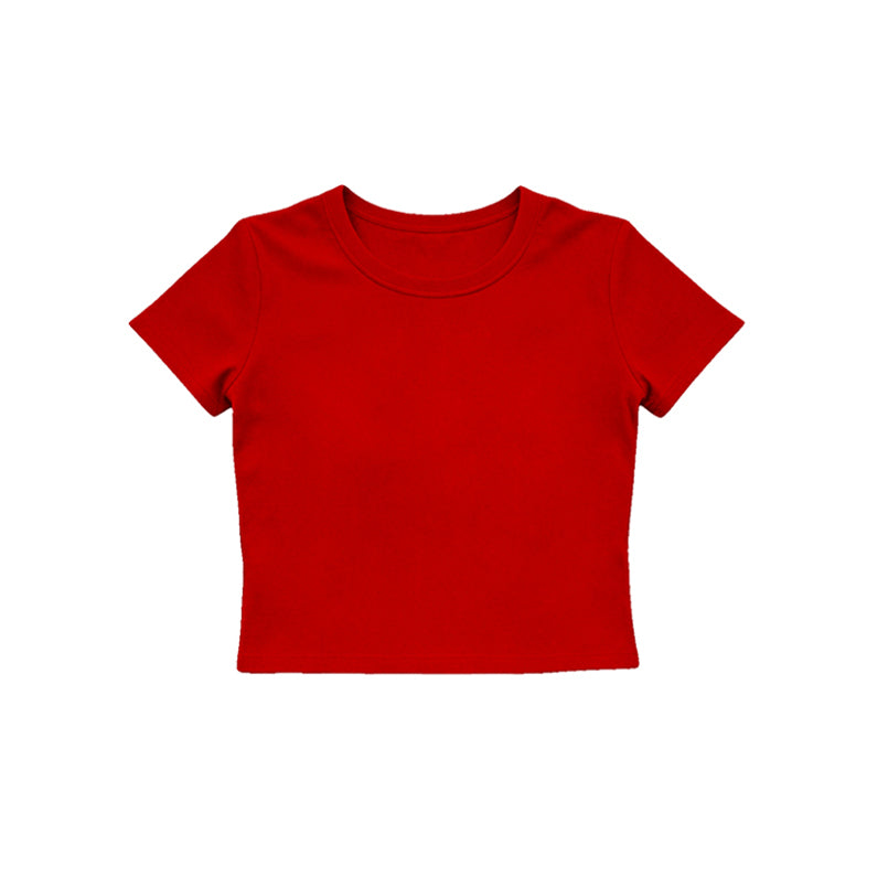 4.15  Kids Girls Red Active Short Sleeve Top Preorder