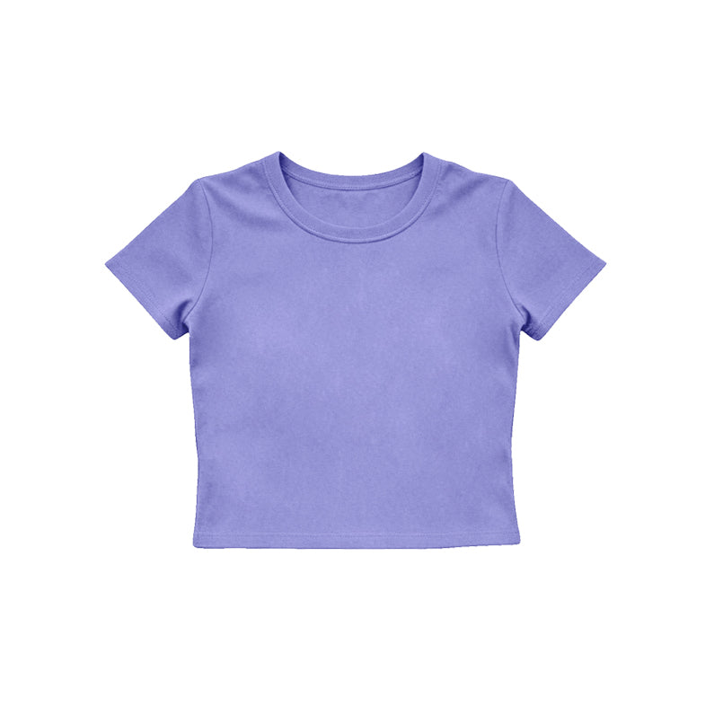 4.15  Kids Girls Purple Active Short Sleeve Top Preorder