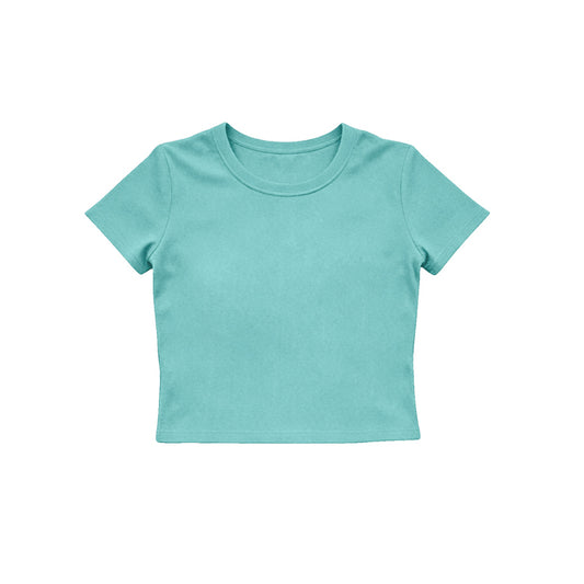 4.15  Kids Girls Mint Green Active Short Sleeve Top Preorder