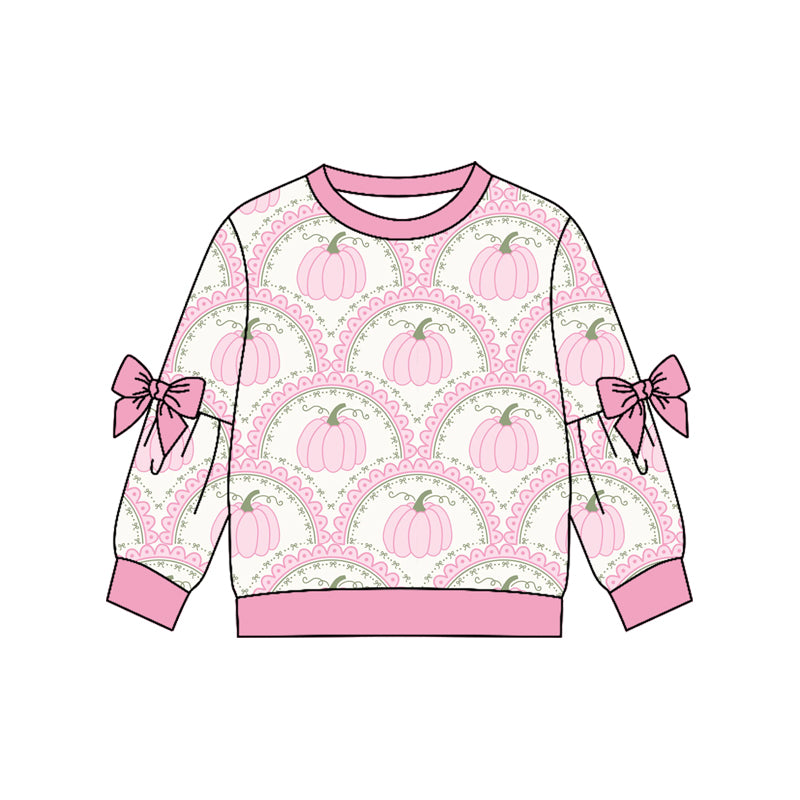 4.22 GT1655 Preorder Pumpkin Pink Girls Fall Tee Shirts Top