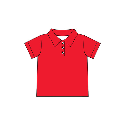 6.29 Preorder GT1726 Kids Girls Red Active Polo Shirt Top