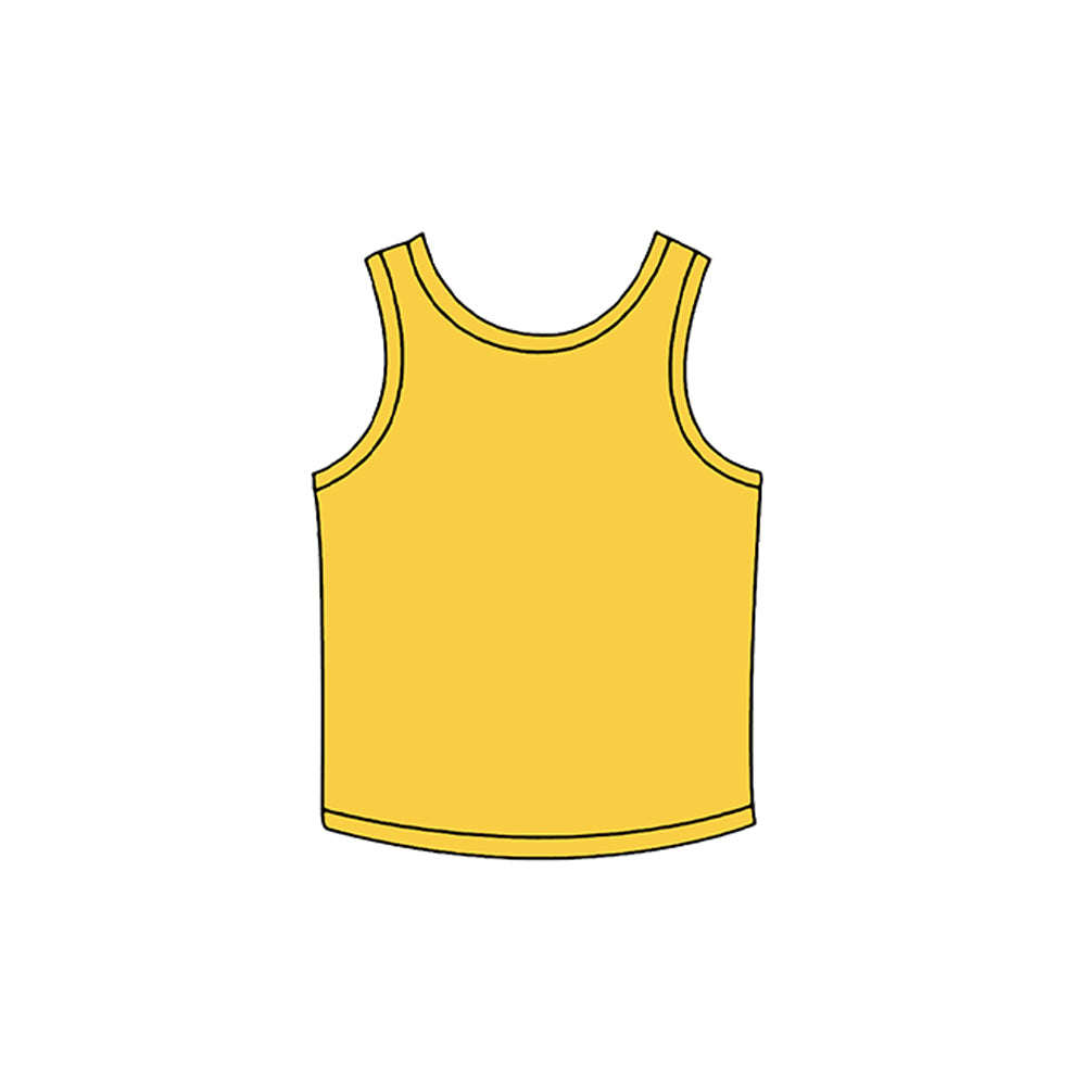 7.2 Preorder Girls Yellow  Sleeveless Active Tank Top