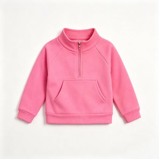 7.11 Preorder Kids Girls Pink Active Pullover Top