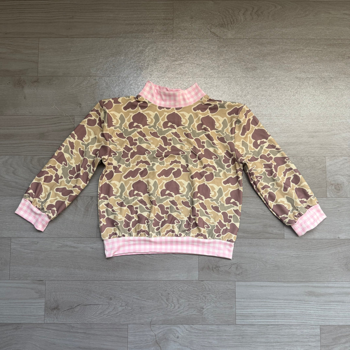 8.13 GT1841 Preorder Brown Green Camo Print Girls Tee Shirts Top