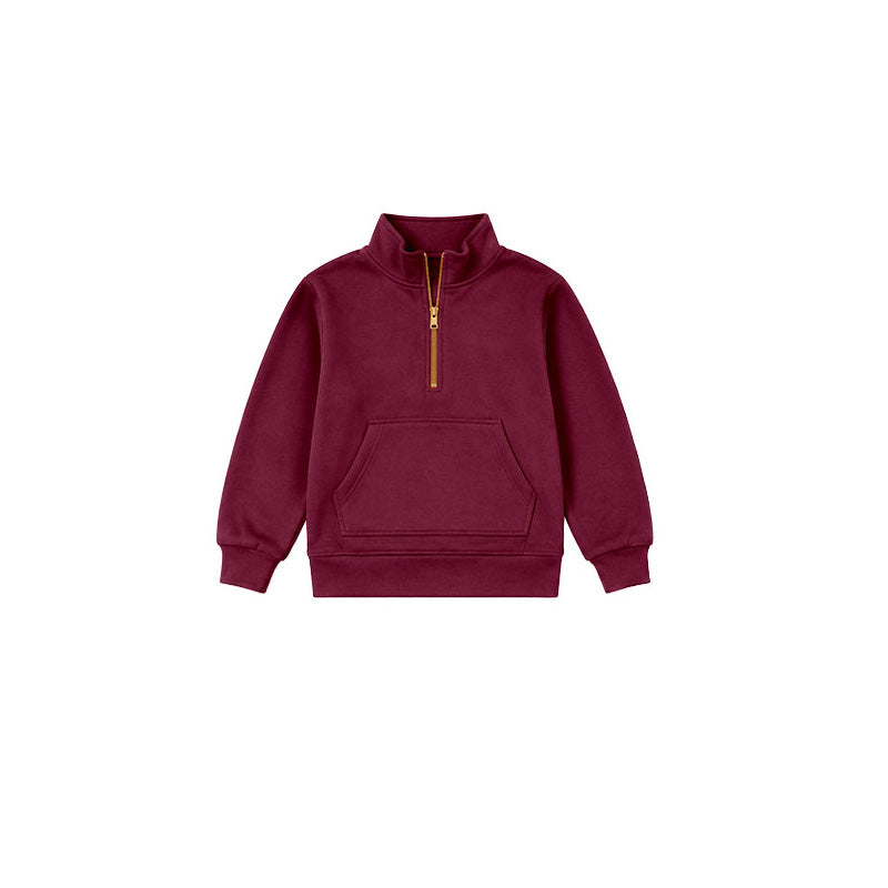 8.13 GT1842 Preorder Kids Girls Maroon Pullover Sweatshirt