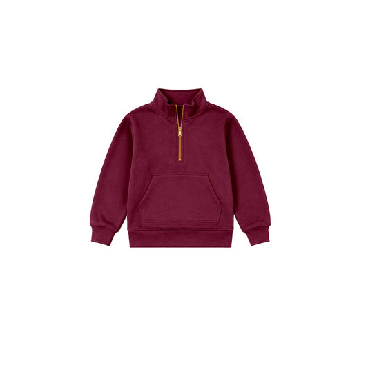 8.13 GT1842 Preorder Kids Girls Maroon Pullover Sweatshirt