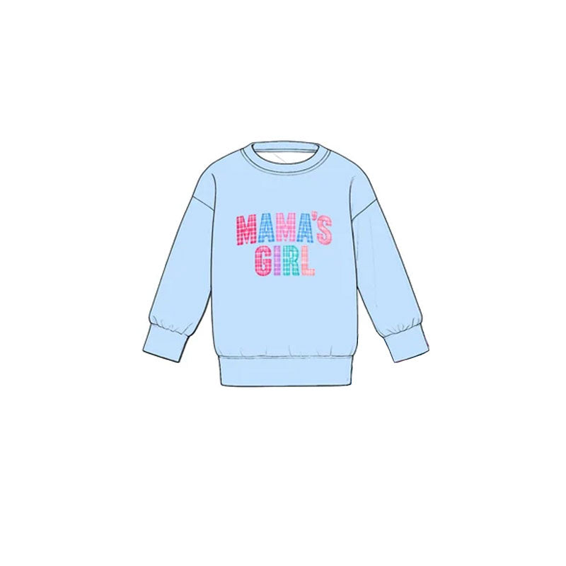 10.30 GT2011 Preorder Mama's Girl Blue Long Sleeve Top