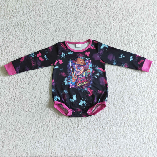 LR0093 Sweet Dream Freddy Baby Girls Halloween Romper