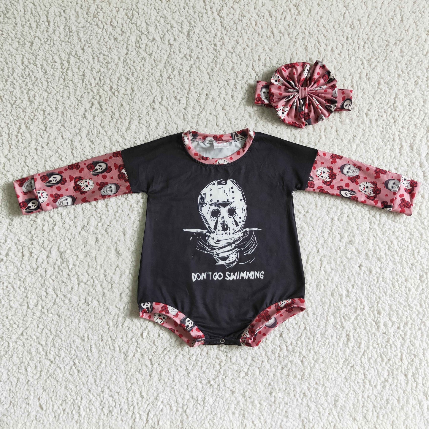 Baby Girls long sleeve Halloween romper      LR0124