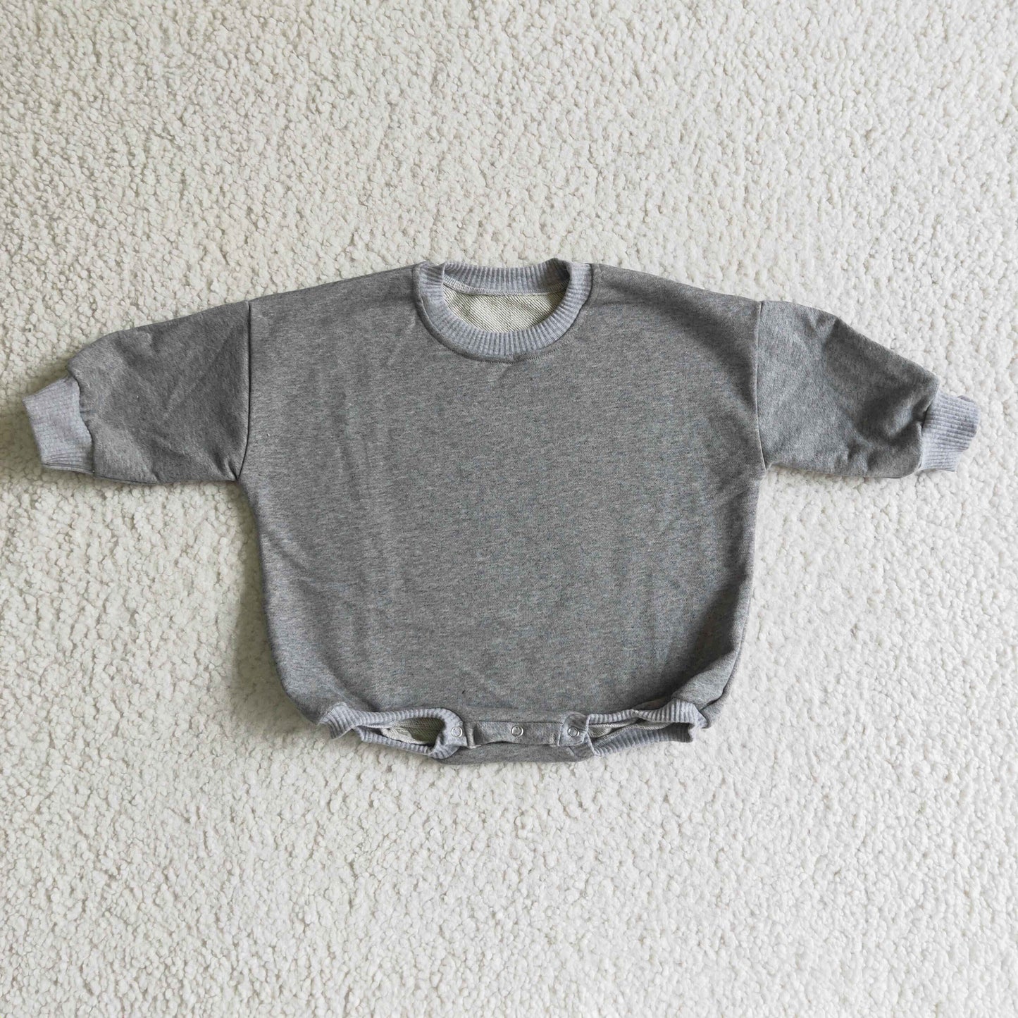 Baby cotton fall GREY romper   LR0240
