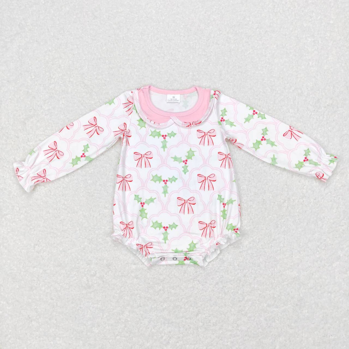 Holly Bows Print Family Christmas Pajamas Styles