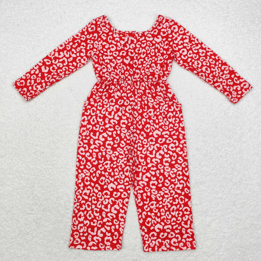 Sibling Baby Girls Long Sleeve Fall Floral Pockets Pants Jumpsuits