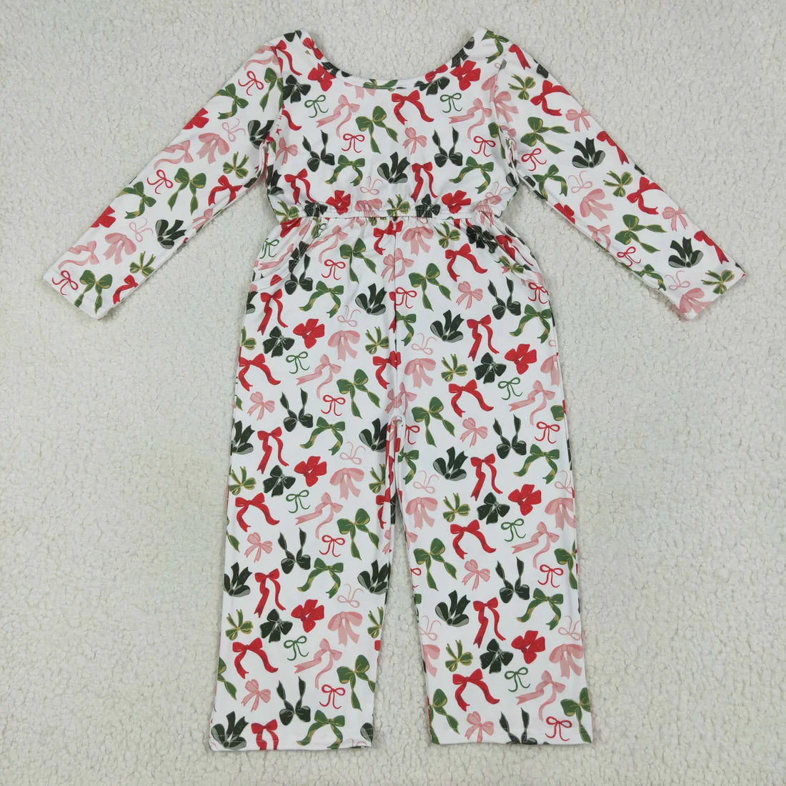 Sibling Baby Girls Long Sleeve Fall Floral Pockets Pants Jumpsuits