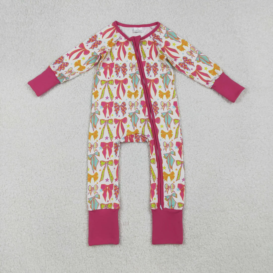 Sibling Baby Girls Colorful Bows Stars Pullovers Pants Pajamas Clothes Sets Rompers