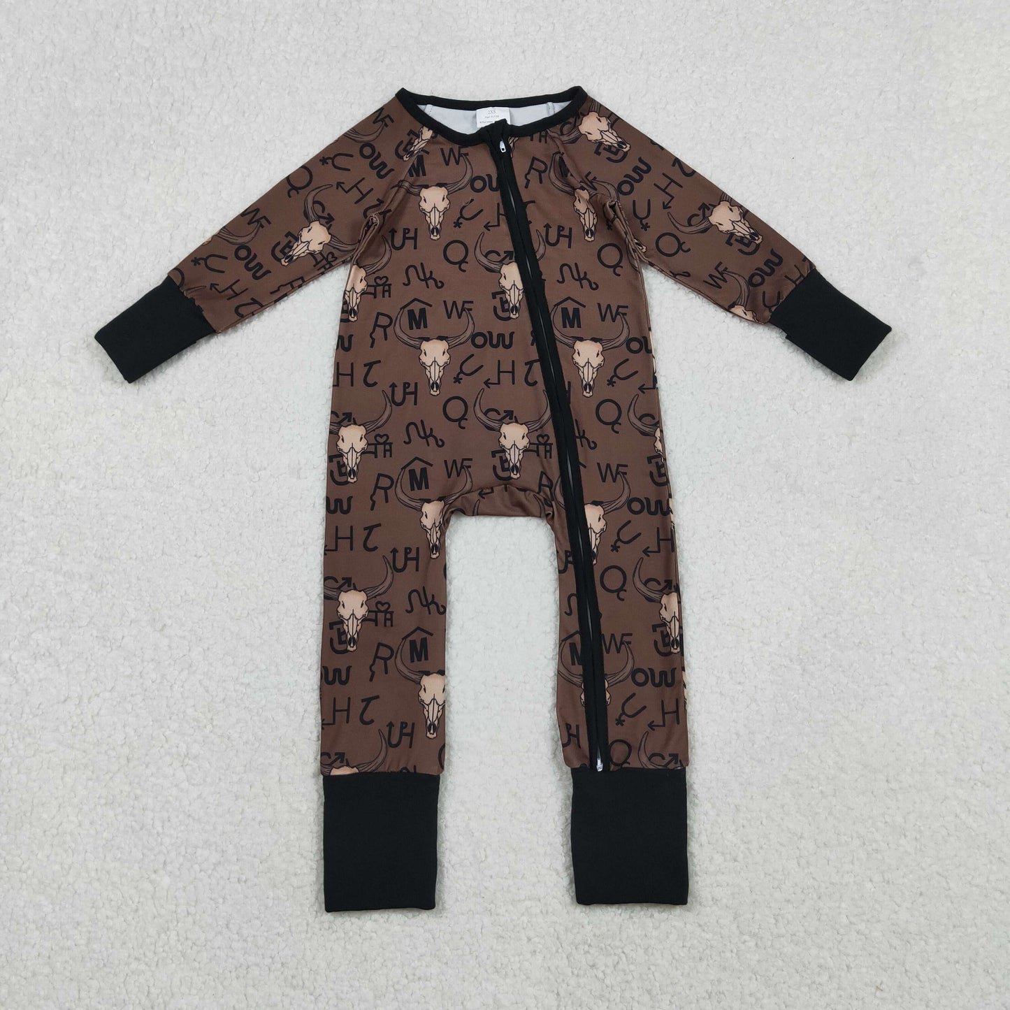 Sibling Baby Kids Hats Boots Horses Cows Western Two Way Zip Convertible Rompers