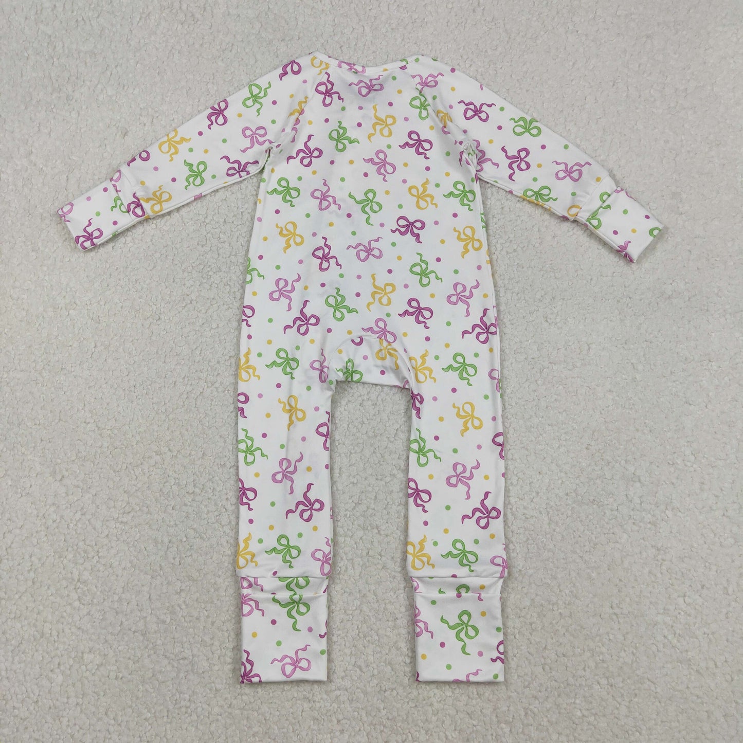 Sibling Baby Kids Mardigras Bows Camo Donuts Two Way Zip Convertible Rompers