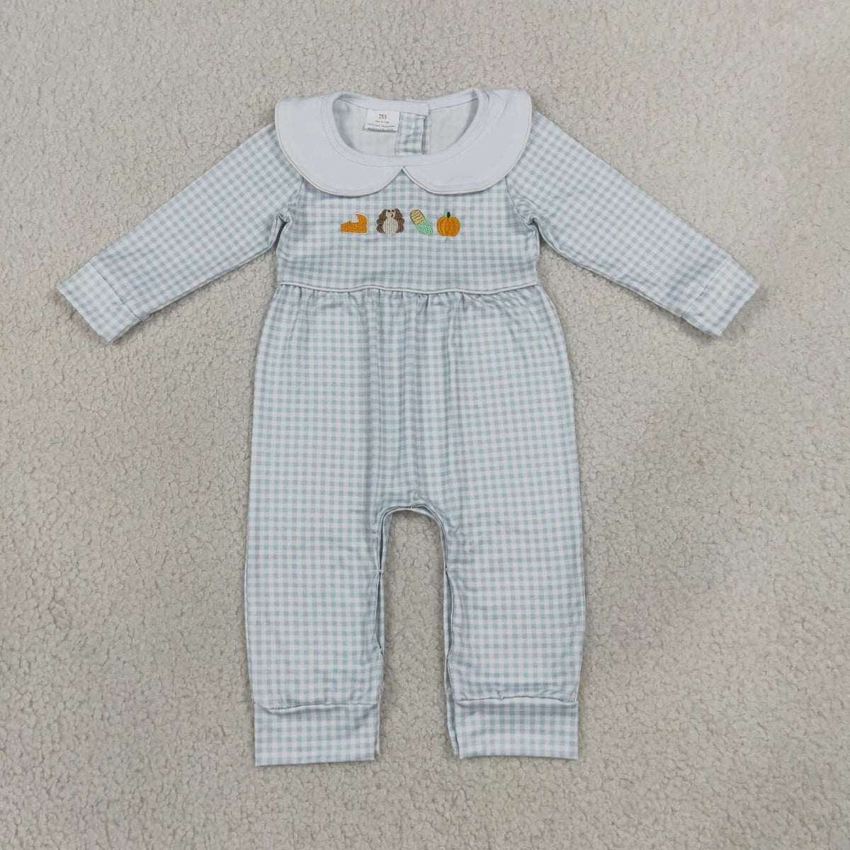Sibling Baby Girls Boys Thanksgiving Turkey Pumpkin Outfit and Romper